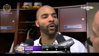 Carlos Boozer post game interview - Lakers vs Spurs | 11.14.14