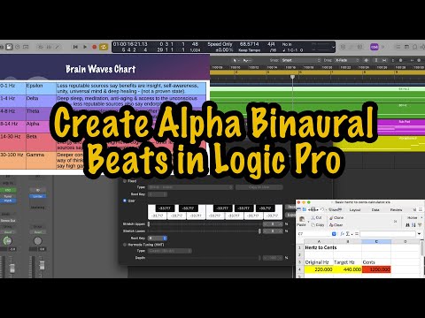 How to create alpha binaural beats in Logic Pro