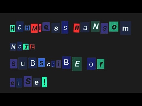 Harmless Ransome Note JavaScript
