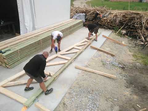 Wiązar dachowy - produkcja w Timelapse