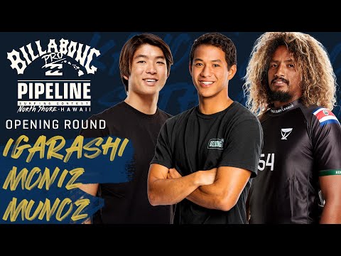 Igarashi, Moniz, Munoz Billabong Pro Pipeline - Men's Opening Round Heat Replay
