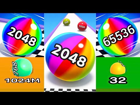 Ball Run 2048, Epic Ball Run 3D, Ball Run Infinity Play | Satisfying Ball Games Hub LIVE 🔴 24/7