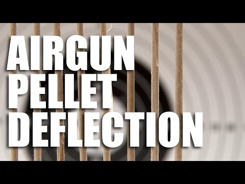 Airgun pellet deflection test Airgun pellet deflection test