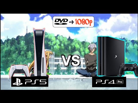 PS5 vs PS4 Pro（DVDアプコン画質比較）1080p upscaling- Comparison