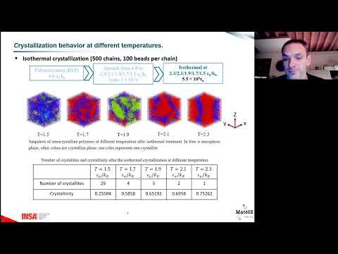 Molecular dynamics simulation of semicrystalline polymers: from molecular topology to mechanical pro