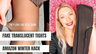 Translucent Tights || Amazon Winter Hacks Review