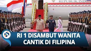 Momen Curi Perhatian! Prabowo Disambut Wanita Cantik Bawa Bunga di Filipina, Bahlil Ikut Bergaya
