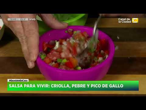 Receta: Salsa Criolla, Pebre y Pico de gallo de Claudio Guarnaccia (2) en Hoy Nos Toca a las Diez