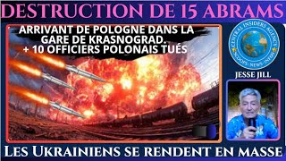 DESTRUCTION DE 7 ABRAMS/15 ARRIVANT DE POLOGNE EN GARE DE KRASNODAR. 10 OFFICIERS POLONAIS TUÉS