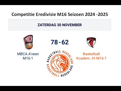 MBCA U16-1 vs UBALL U16-1 - 30/11/2024
