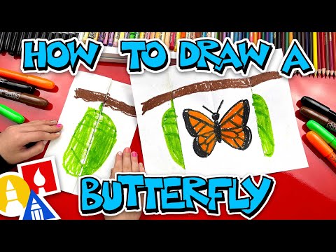 How To Draw A Butterfly And Cocoon - Folding Surprise