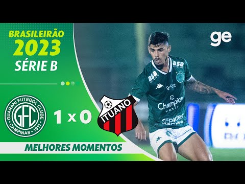 Gols e lances de Guarani x Ituano