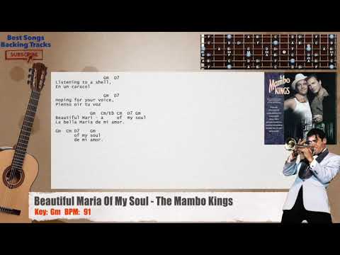🎸 Beautiful Maria Of My Soul - The Mambo Kings Guitar Backing Track with chords and lyrics