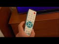 Clean remote TV input change