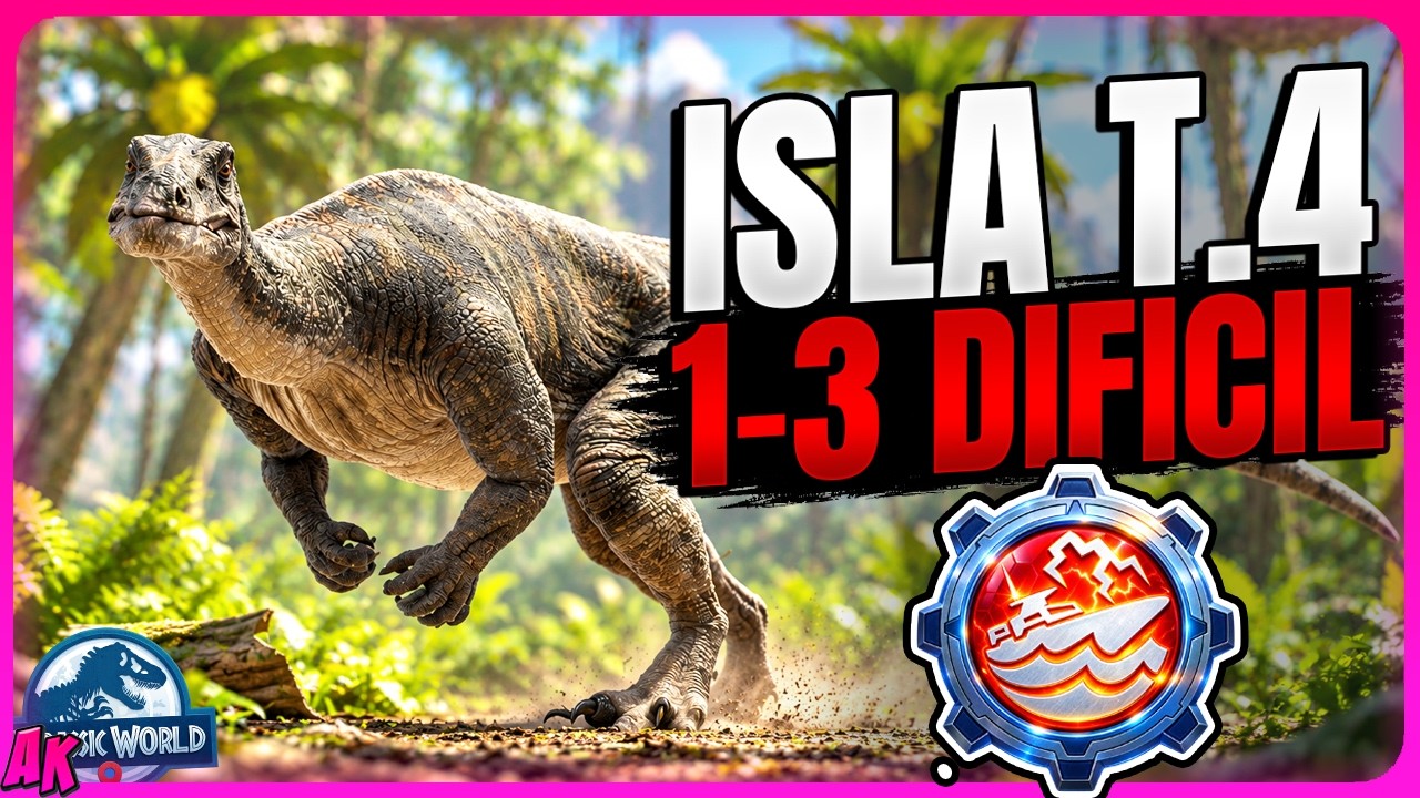 🌴ISLA de las PRUEBAS T.4 //🔴Nodos 1 - 3 Modo Dificil [Guia Jurassic World Alive]