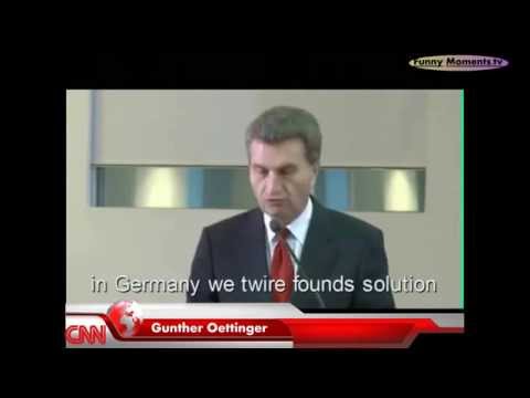 Günther Oettinger Funny Moments