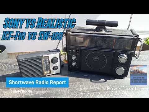 Shortwave Radio Report: Realistic SW-100 vs Sony ICF-F10.  #shortwaveradio #amradio #portableradio
