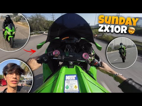 Zx10r par Sunday ride *Crazy Wheelie Reaction* 🤯