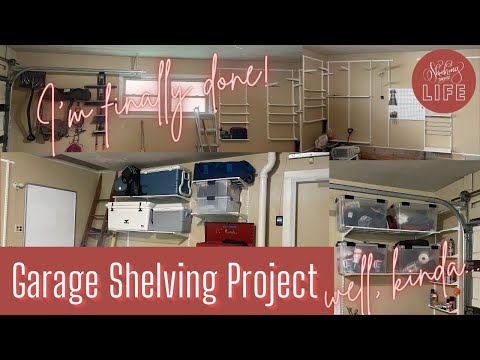 GARAGE SHELVING PROJECT | GARAGE TRANSFORMATION | ROOM MAKEOVER | ELFA