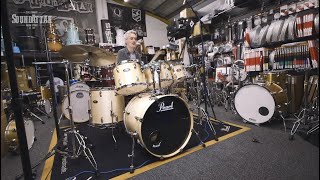 Video thumbnail for *Pre-Owned* Pearl Vision Birch 22'' Shell Pack Drum Kit, Natural Lacquer by Peter Lewis