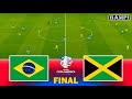 BRAZIL vs JAMAICA / COPA AMERICA 2024 FINAL / Full Match All Goals / PES Gameplay