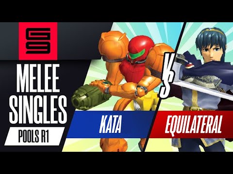 Equilateral (Marth) vs Kata (Samus) - Melee Singles Pools Winners Semi-Final - Genesis 9