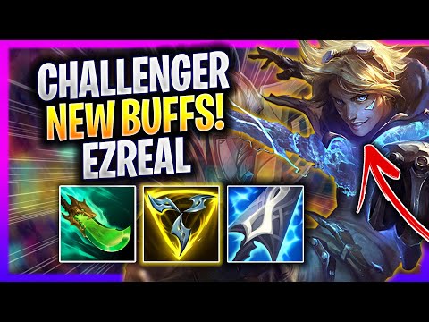 KOREAN CHALLENGER TRIES EZREAL WITH NEW BUFFS! - Korean Challenger Plays Ezreal ADC vs Jhin!