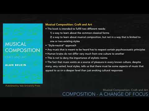Musical Composition, Craft and Art #1 - Introduction