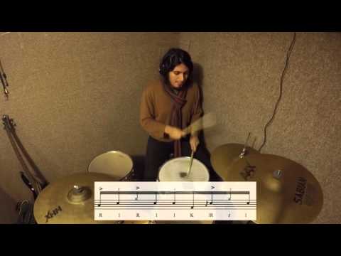 Slick Drum Lick #5 - Flam Floor Tom HH lick
