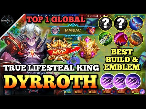 DYRROTH BEST BUILD | DYRROTH TOP 1 GLOBAL 2020 | DYRROTH BEST BUILD LIFESTEAL | DYRROTH MLBB