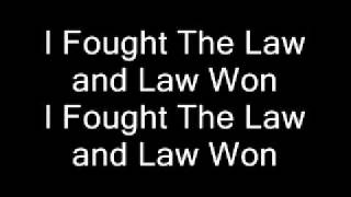 Green Day - I Fought The Law (Lyrics)