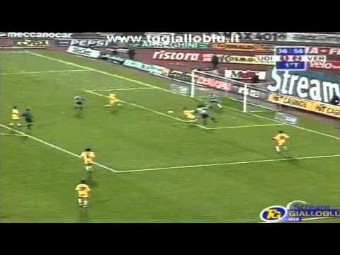 Serie A 1999-2000, day 13 Udinese - Verona 3-3 (Sottil o.g., 2 Adailton, Muzzi, Locatelli, Sottil)