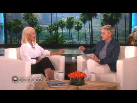 Christina Aguilera Singing Beyonce, Rihanna, Madonna, Lady Gaga & More on Ellen Show.