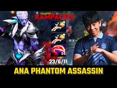 How to get Double Rampage | ANA Phantom Assassin Double Divine Rapier | Dota 2 Pro Gameplay
