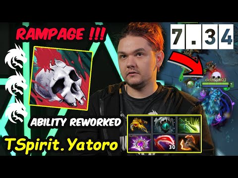 Yatoro 7.34 Phantom Assassin Guaranteed Critical Ablitiy Reworked RAMPAGE New Patch Dota 2