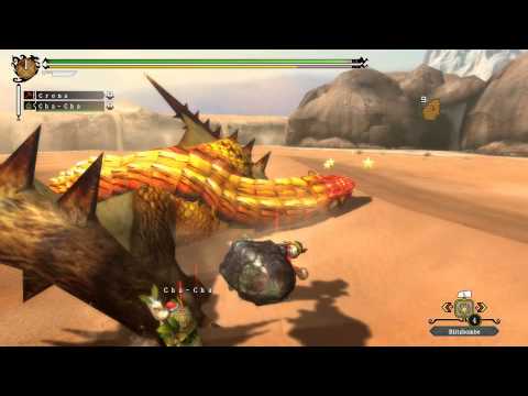 MH3U G Rank Sand Barioth Solo 2:54 (Hammer) HD
