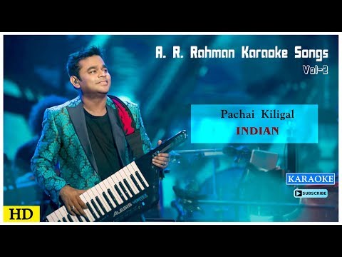 Pachai Kiligal Karaoke Song | AR Rahman Karaoke Songs | Indian Movie Songs | Music Master