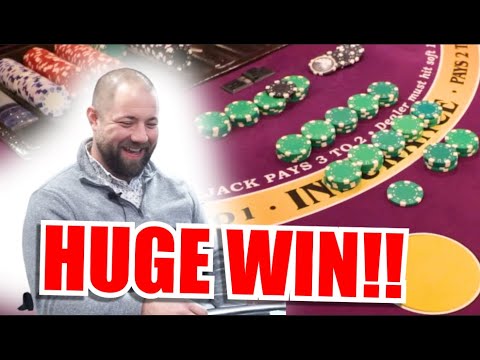 🔥MASSIVE PLAYS🔥 10 Minute Blackjack Challenge - WIN BIG or BUST #176