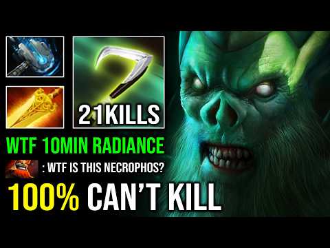 WTF 100% CAN'T KILL 10Min Radiance Unlimited Godlike Streak 22Min GG Necrophos Dota 2