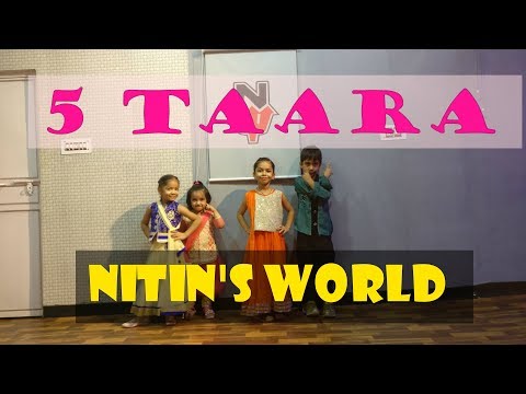 5 Taara 🥃 | NITIN'S WORLD | BHANGRA VIDEO | KIDS BATCH | DANCE COVER | DILJIT DOSANJH