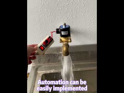 The solenoid valve control pipeline is easy and convenient to use water