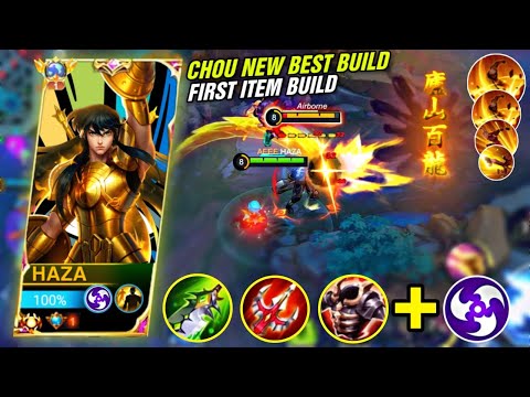 CHOU NEW BEST BUILD 2023 FOR FIRST ITEM FOR EARLY GAME!! 🔥 MUST TRY | CHOU NEW META GAMEPLAY - MLBB