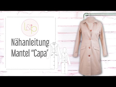 Nähanleitung lillesol Mantel Capa - einen klassischen Mantel nähen