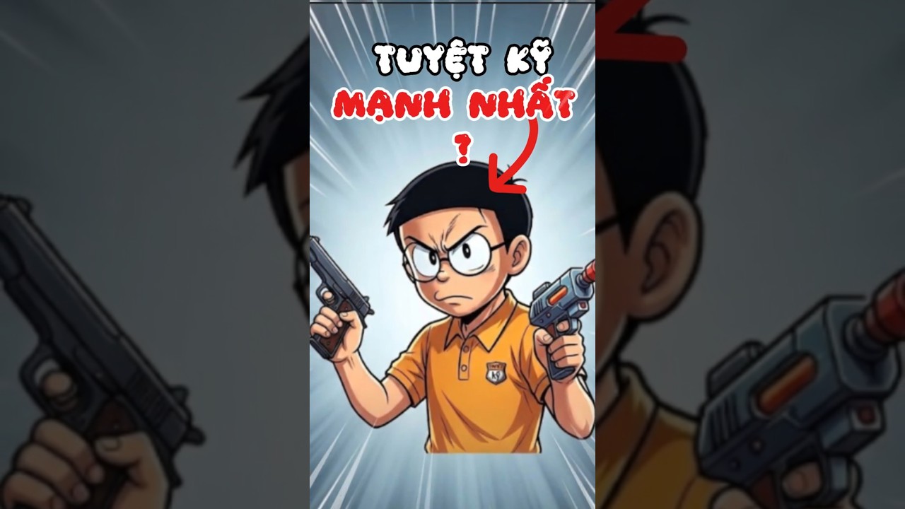3 TUYỆT KỸ MẠNH NHẤT CỦA NOBITA ĐỂ PHONG THẦN  #doraemon #nobita #shorts