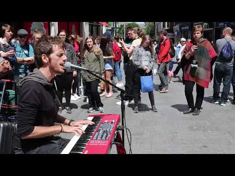 Andrés S Macnamara Live Cover of Piano Man From Grafton Street Dublin