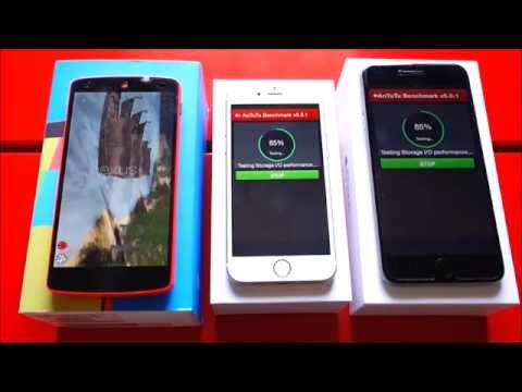 Nexus 5  vs iPhone 6 vs iPhone 6 Plus