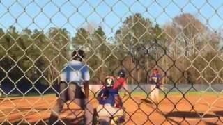 alexis wilson first college game and homerun 2017