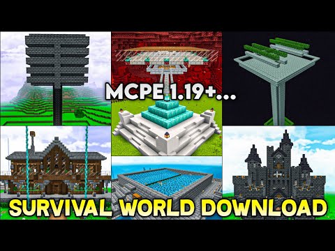 BOT - Best Survival World Download For Minecraft PE 1.19 | MCPE 1.19 Survival World Download