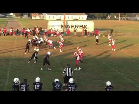 Linebacker Louie Amiano 14 years old dominating the defense