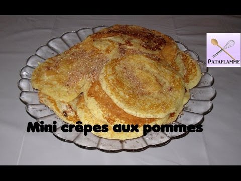 La recette des mini crêpes aux pommes 🍎🍏 facile et rapide à faire
